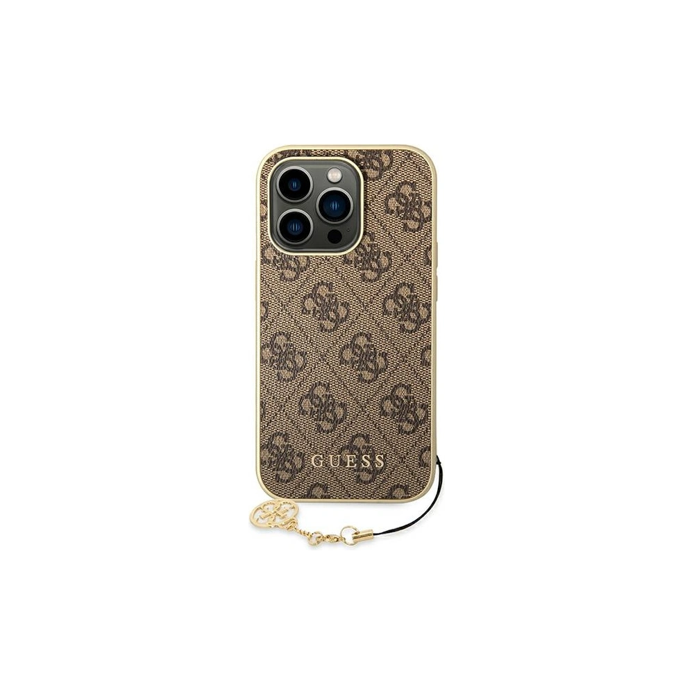 Hurtownia GSM - Etui Guess GUHCP14XGF4GBR Apple iPhone 14 Pro Max hnědý/brown hardcase 4G Charms Collection - GUE1947 - {ean13} - Hurt