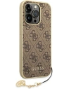 Wholesale Guess GUHCP14XGF4GBR Apple iPhone 14 Pro Max brown hardcase 4G Charms Collection - GUE1947 - {ean13} - Hurt