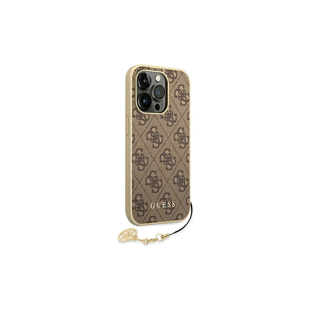 Hurtownia GSM - Etui Guess GUHCP14XGF4GBR Apple iPhone 14 Pro Max hnědý/brown hardcase 4G Charms Collection - GUE1947 - {ean13} - Hurt
