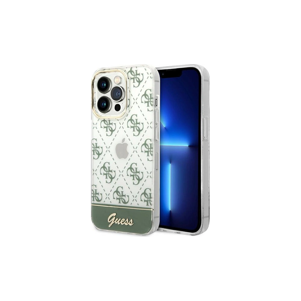 Wholesale Guess GUHCP14XHG4MHA Apple iPhone 14 Pro Max khaki hardcase 4G Pattern Script - GUE1948 - {ean13} - Hurt