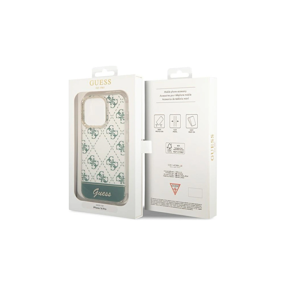 Wholesale Guess GUHCP14XHG4MHA Apple iPhone 14 Pro Max khaki hardcase 4G Pattern Script - GUE1948 - {ean13} - Hurt