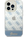 Wholesale Guess GUHCP14XHG4MHB Apple iPhone 14 Pro Max blue hardcase 4G Pattern Script - GUE1949 - {ean13} - Hurt
