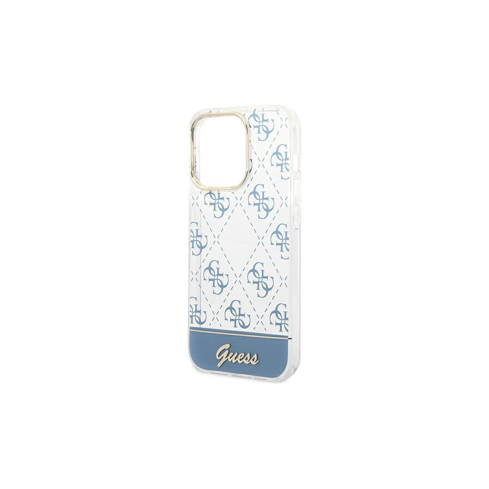 Hurtownia GSM - Etui Guess GUHCP14XHG4MHB Apple iPhone 14 Pro Max albastru/blue hardcase 4G Pattern Script - GUE1949 - {ean13} - Hurt