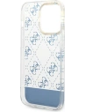 Wholesale Guess GUHCP14XHG4MHB Apple iPhone 14 Pro Max blue hardcase 4G Pattern Script - GUE1949 - {ean13} - Hurt