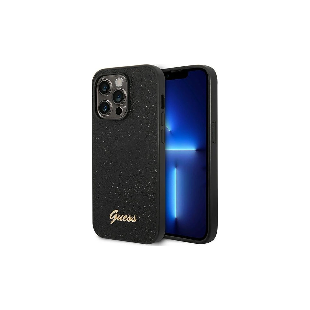 Hurtownia GSM - Etui Guess GUHCP14XHGGSHK Apple iPhone 14 Pro Max czarny/black hard case Glitter Script - GUE1951 - {ean13} - Hurt