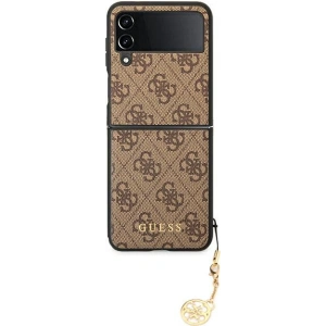 Wholesale Guess GUHCZF4GF4GBR Samsung Galaxy Z Flip 4 brown hard case 4G Charms Collection - GUE1957 - {ean13} - Hurt