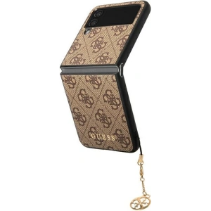 Wholesale Guess GUHCZF4GF4GBR Samsung Galaxy Z Flip 4 brown hard case 4G Charms Collection - GUE1957 - {ean13} - Hurt