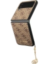 Wholesale Guess GUHCZF4GF4GBR Samsung Galaxy Z Flip 4 brown hard case 4G Charms Collection - GUE1957 - {ean13} - Hurt
