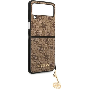Wholesale Guess GUHCZF4GF4GBR Samsung Galaxy Z Flip 4 brown hard case 4G Charms Collection - GUE1957 - {ean13} - Hurt