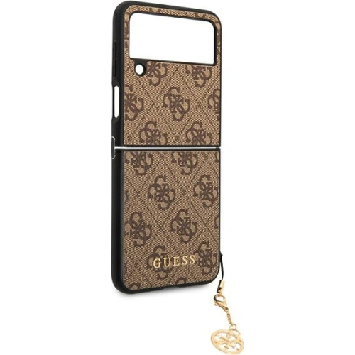 Etui Guess GUHCZF4GF4GBR Samsung Galaxy Z Flip 4 brązowy/brown hard case 4G Charms Collection