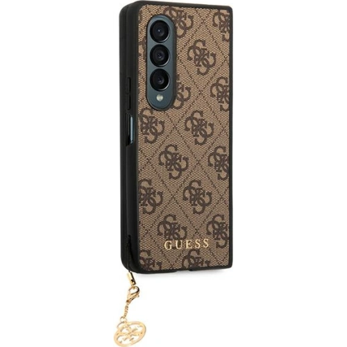 Etui Guess GUHCZFD4GF4GBR Samsung Galaxy Z Fold 4 brązowy/brown hard case 4G Charms Collection
