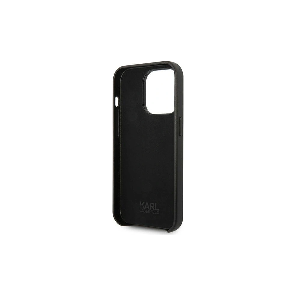Hurtownia GSM - Etui Karl Lagerfeld KLHCP14LFWHK Apple iPhone 14 Pro hardcase černé/black Kožené perforované logo - KLD991 - {ean13} - Hurt