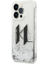 Hurtownia GSM - Etui Karl Lagerfeld KLHCP14LLBKLCS Apple iPhone 14 Pro stříbrný/silver hardcase Liquid Glitter Big KL - KLD992 - {ean13} - Hurt