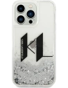 Hurtownia GSM - Etui Karl Lagerfeld KLHCP14LLBKLCS Apple iPhone 14 Pro stříbrný/silver hardcase Liquid Glitter Big KL - KLD992 - {ean13} - Hurt