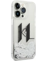 Hurtownia GSM - Etui Karl Lagerfeld KLHCP14LLBKLCS Apple iPhone 14 Pro stříbrný/silver hardcase Liquid Glitter Big KL - KLD992 - {ean13} - Hurt