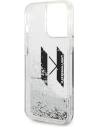 Hurtownia GSM - Etui Karl Lagerfeld KLHCP14LLBKLCS Apple iPhone 14 Pro stříbrný/silver hardcase Liquid Glitter Big KL - KLD992 - {ean13} - Hurt