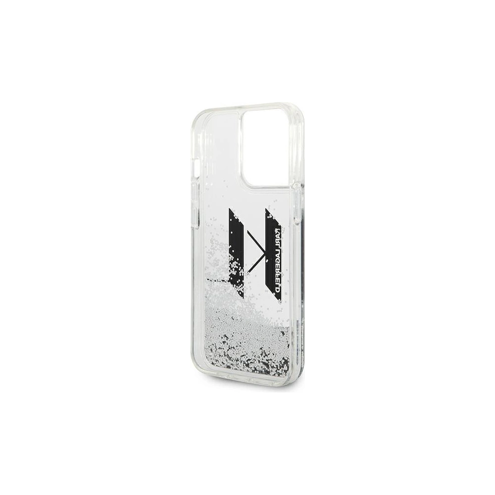 Hurtownia GSM - Etui Karl Lagerfeld KLHCP14LLBKLCS Apple iPhone 14 Pro stříbrný/silver hardcase Liquid Glitter Big KL - KLD992 - {ean13} - Hurt