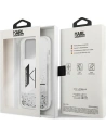 Hurtownia GSM - Case Karl Lagerfeld KLHCP14LLBKLCS Apple iPhone 14 Pro silber/silver Hardcase Liquid Glitter Big KL - KLD992 - {ean13} - Hurt
