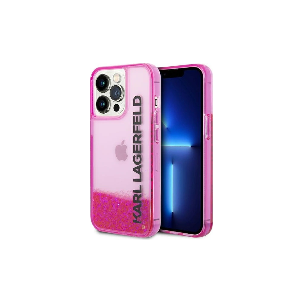 Hurtownia GSM - Etui Karl Lagerfeld KLHCP14LLCKVF Apple iPhone 14 Pro růžový/pink hardcase Liquid Glitter Elong - KLD993 - {ean13} - Hurt