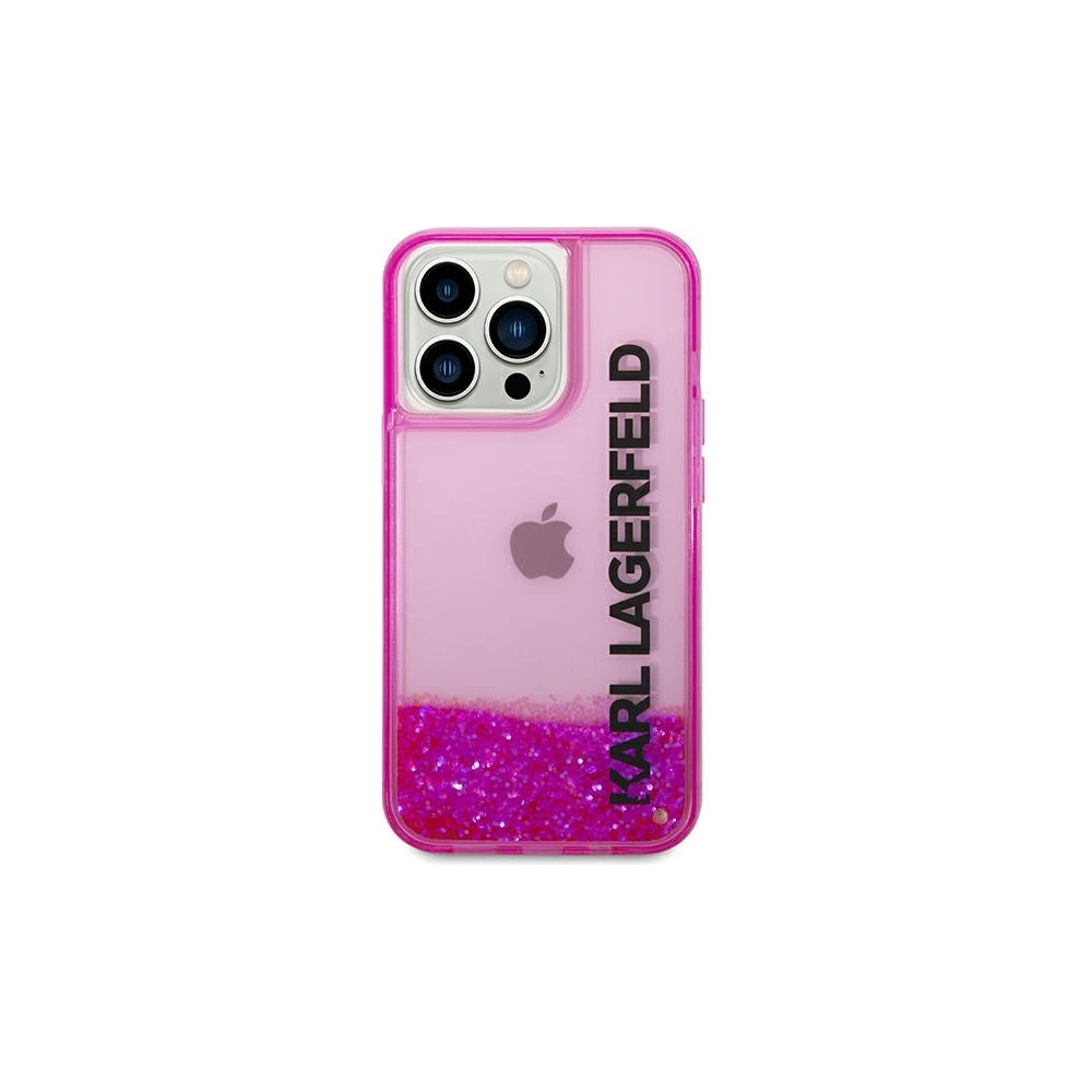 Hurtownia GSM - Etui Karl Lagerfeld KLHCP14LLCKVF Apple iPhone 14 Pro růžový/pink hardcase Liquid Glitter Elong - KLD993 - {ean13} - Hurt