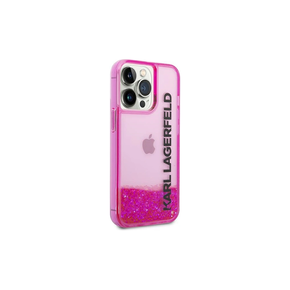Hurtownia GSM - Etui Karl Lagerfeld KLHCP14LLCKVF Apple iPhone 14 Pro růžový/pink hardcase Liquid Glitter Elong - KLD993 - {ean13} - Hurt