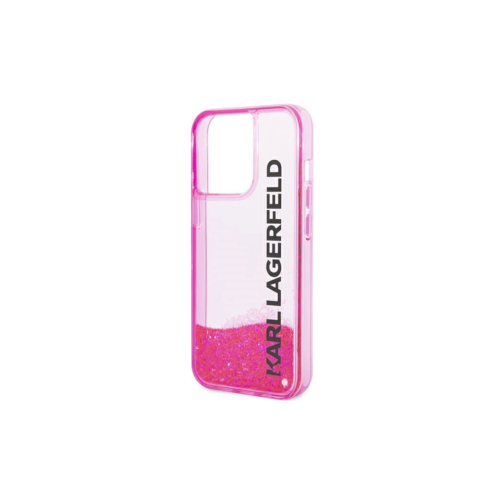 Hurtownia GSM - Etui Karl Lagerfeld KLHCP14LLCKVF Apple iPhone 14 Pro różowy/pink hardcase Liquid Glitter Elong - KLD993 - {ean13} - Hurt