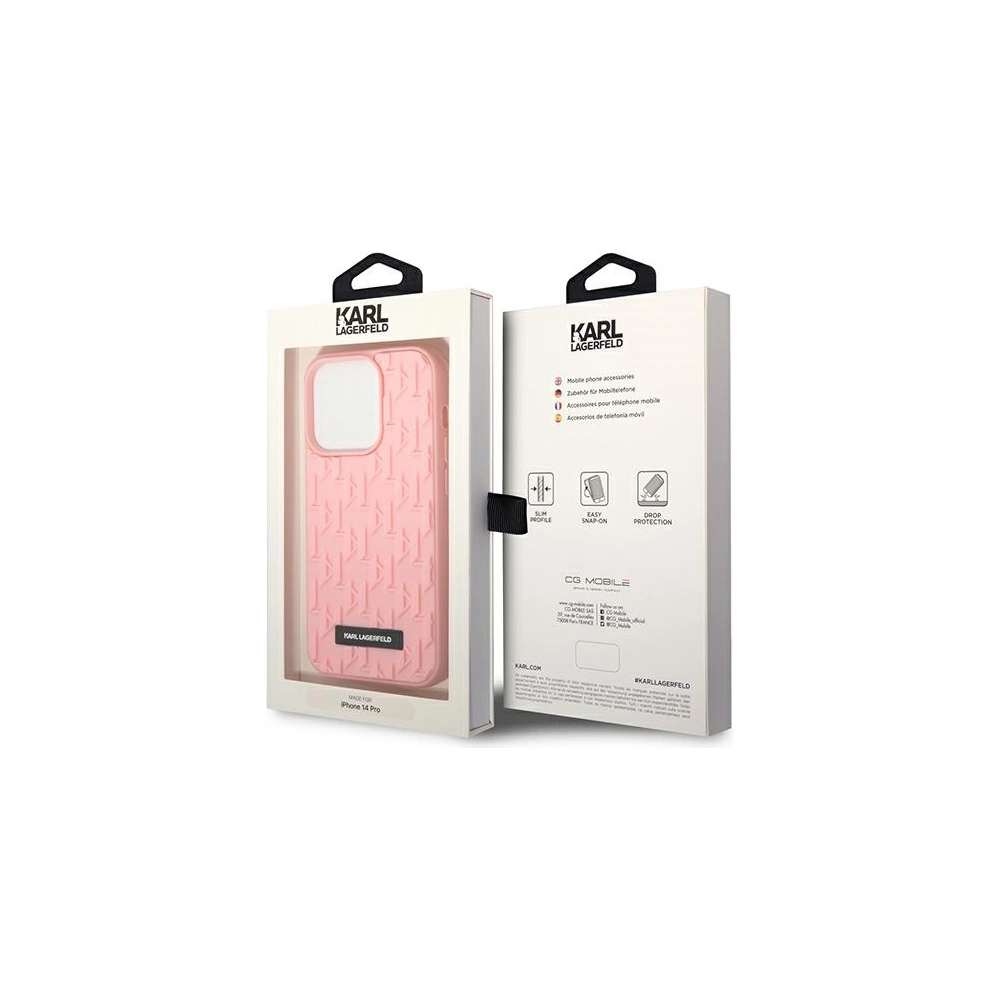 Hurtownia GSM - Etui Karl Lagerfeld KLHCP14LRUPKLPP Apple iPhone 14 Pro hardcase růžový/pink 3D Monogram - KLD995 - {ean13} - Hurt