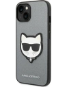 Hurtownia GSM - Etui Karl Lagerfeld KLHCP14MSAPCHG Apple iPhone 14 Plus / 15 Plus hardcase ezüst/silver Saffiano Choupette Head Patch - KLD996 - {ean13} - Hurt