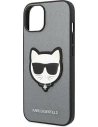 Hurtownia GSM - Etui Karl Lagerfeld KLHCP14MSAPCHG Apple iPhone 14 Plus / 15 Plus hardcase srebrny/silver Saffiano Choupette Head Patch - KLD996 - {ean13} - Hurt