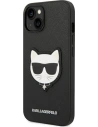 Wholesale Karl Lagerfeld KLHCP14MSAPCHK Apple iPhone 14 Plus / 15 Plus hardcase black Saffiano Choupette Head Patch - KLD997 - {ean13} - Hurt