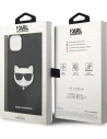 Wholesale Karl Lagerfeld KLHCP14MSAPCHK Apple iPhone 14 Plus / 15 Plus hardcase black Saffiano Choupette Head Patch - KLD997 - {ean13} - Hurt