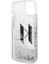 Wholesale Karl Lagerfeld KLHCP14SLBKLCS Apple iPhone 14 silver hardcase Liquid Glitter Big KL - KLD1002 - {ean13} - Hurt