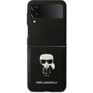 Wholesale Karl Lagerfeld KLHCZF4IKMSBK Samsung Galaxy Z Flip 4 black book Saffiano Ikonik Metal - KLD1019 - {ean13} - Hurt