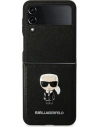 Hurtownia GSM - Etui Karl Lagerfeld KLHCZF4IKMSBK Samsung Galaxy Z Flip 4 negru/black book Saffiano Ikonik Metal - KLD1019 - {ean13} - Hurt