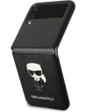 Hurtownia GSM - Etui Karl Lagerfeld KLHCZF4IKMSBK Samsung Galaxy Z Flip 4 negru/black book Saffiano Ikonik Metal - KLD1019 - {ean13} - Hurt