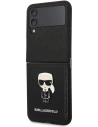 Hurtownia GSM - Etui Karl Lagerfeld KLHCZF4IKMSBK Samsung Galaxy Z Flip 4 negru/black book Saffiano Ikonik Metal - KLD1019 - {ean13} - Hurt
