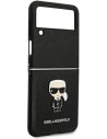 Hurtownia GSM - Etui Karl Lagerfeld KLHCZF4IKMSBK Samsung Galaxy Z Flip 4 negru/black book Saffiano Ikonik Metal - KLD1019 - {ean13} - Hurt