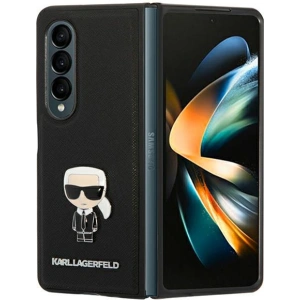 Hurtownia GSM - Case Karl Lagerfeld KLHCZFD4IKMSBK Samsung Galaxy Z Fold 4 schwarz / black Buch Saffiano Ikonik Metall - KLD1020 - {ean13} - Hurt