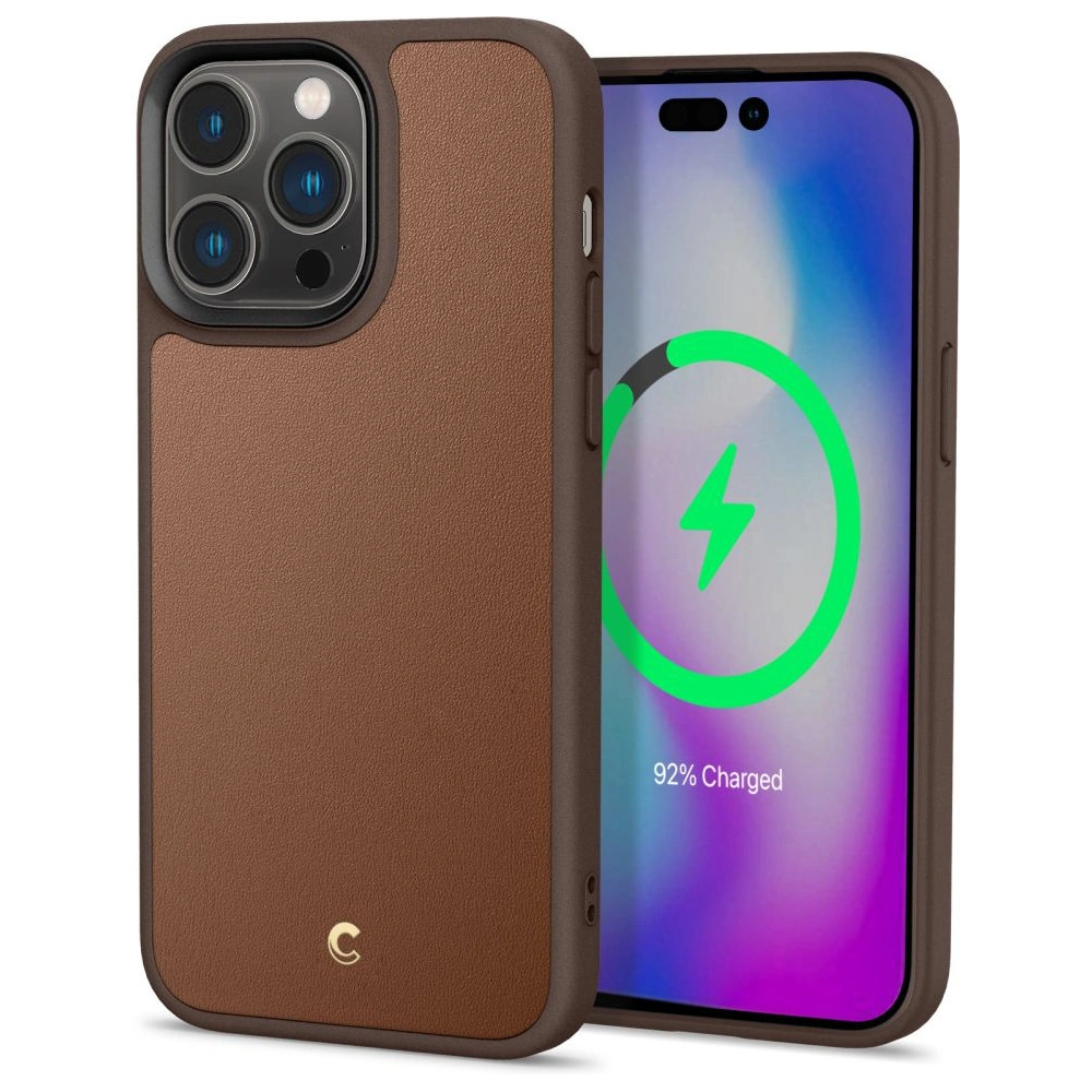 Hurtownia GSM - Etui Spigen Cyrill Kajuk Mag MagSafe Apple iPhone 14 Pro Max Saddle Brown - SPN2460 - {ean13} - Hurt