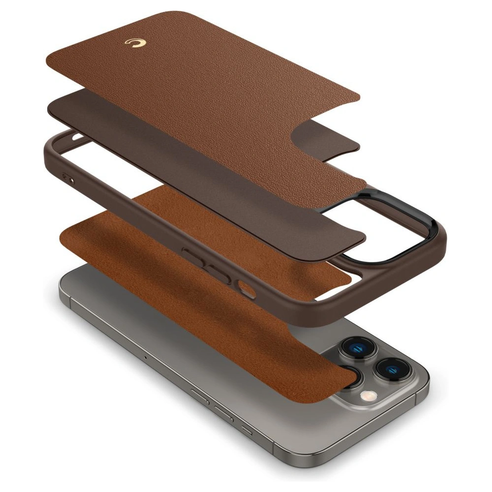 Wholesale Spigen Cyrill Kajuk Mag MagSafe Apple iPhone 14 Pro Max Saddle Brown - SPN2460 - {ean13} - Hurt