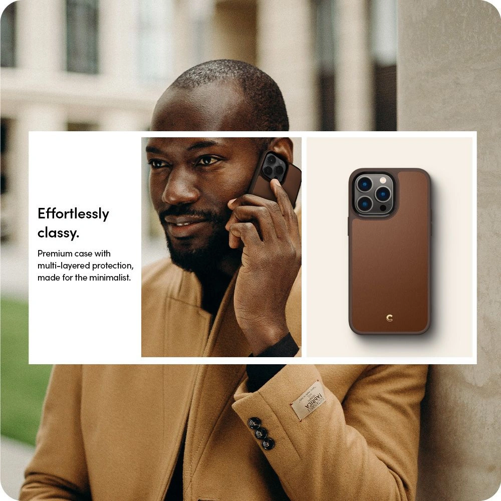 Hurtownia GSM - Etui Spigen Cyrill Kajuk Mag MagSafe Apple iPhone 14 Pro Max Saddle Brown - SPN2460 - {ean13} - Hurt