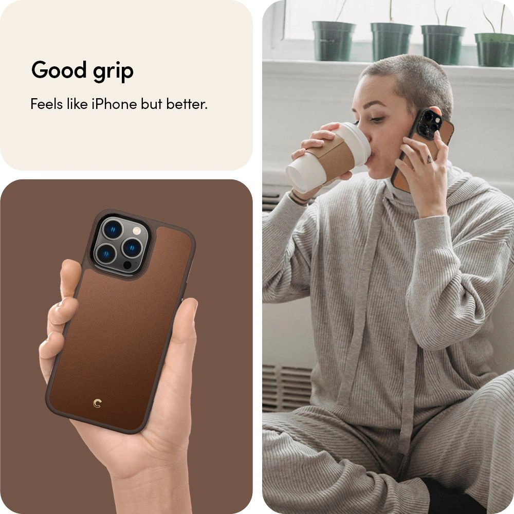 Hurtownia GSM - Etui Spigen Cyrill Kajuk Mag MagSafe Apple iPhone 14 Pro Max Saddle Brown - SPN2460 - {ean13} - Hurt