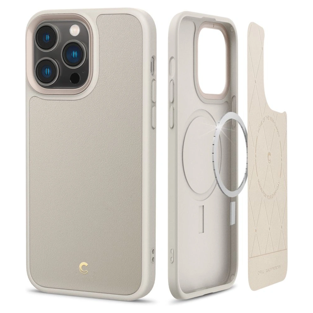 Wholesale Spigen Cyrill Kajuk Mag MagSafe Apple iPhone 14 Pro Cream - SPN2462 - {ean13} - Hurt