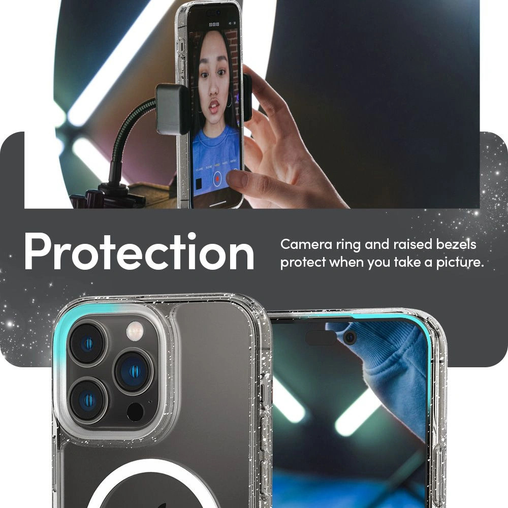 Wholesale Spigen Cyrill Shine Mag MagSafe Apple iPhone 14 Pro Glitter Clear - SPN2465 - {ean13} - Hurt