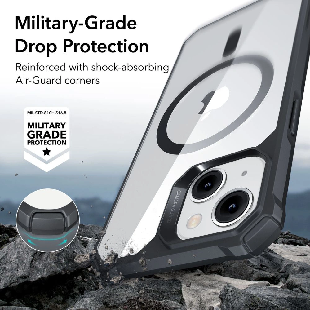 Hurtownia GSM - Etui ESR Air Armor Halolock MagSafe Apple iPhone 14 Pro Clear/Black - ESR549 - {ean13} - Hurt