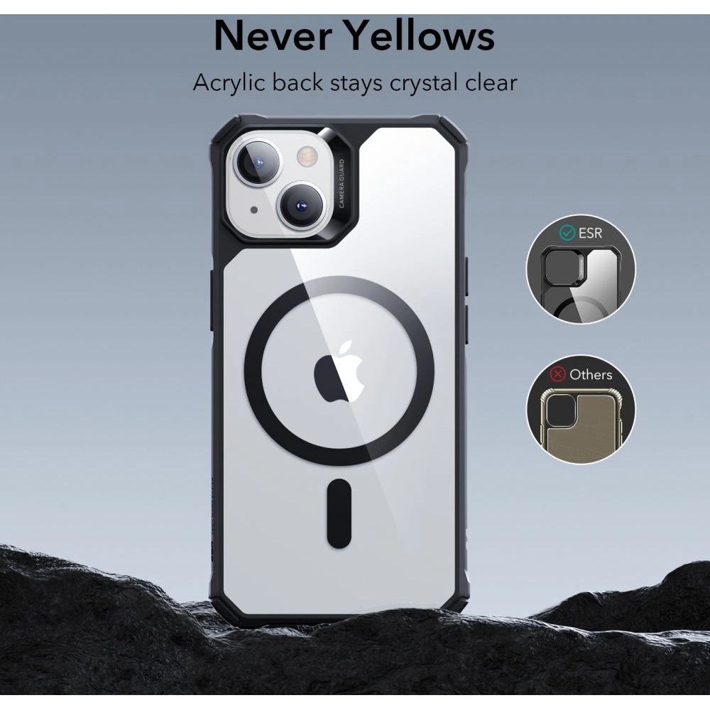 Hurtownia GSM - Etui ESR Air Armor Halolock MagSafe Apple iPhone 14 Pro Čiré/Černé - ESR549 - {ean13} - Hurt
