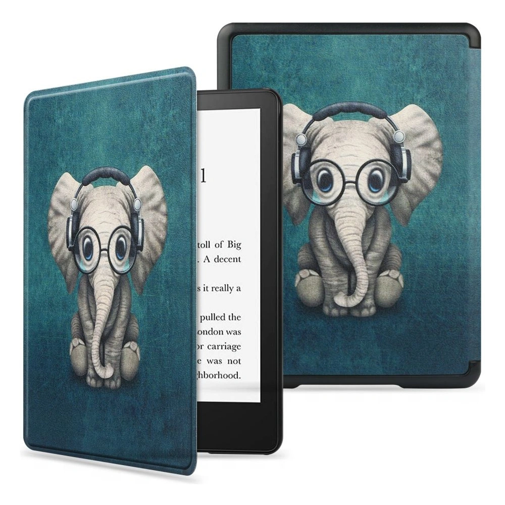 Hurtownia GSM - Etui Tech-Protect Smartcase Kindle Paperwhite 5/Signature Edition Boldog Elefánt - THP1364 - {ean13} - Hurt