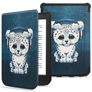 Etui Tech-Protect Smartcase Pocketbook Szín/Érintés Lux 4/5/HD 3 Szomorú Macska