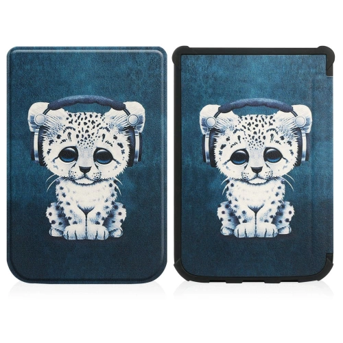 Etui Tech-Protect Smartcase Pocketbook Color/Touch Lux 4/5/HD 3 Sad Cat