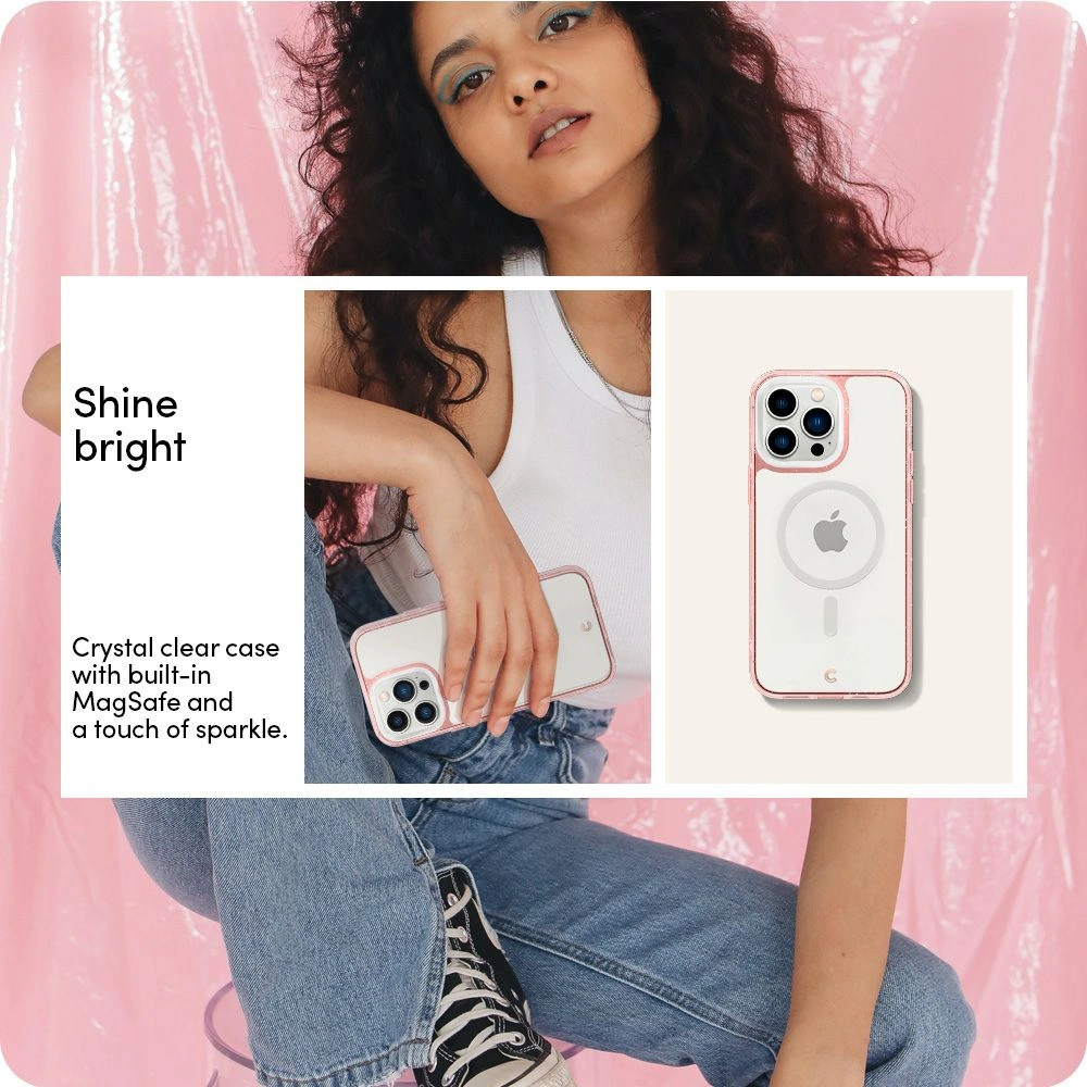 Hurtownia GSM - Case Spigen Cyrill Shine Mag MagSafe Apple iPhone 14 Pro Glitter Rose - SPN2466 - {ean13} - Hurt
